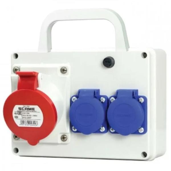 Bloc cu priză Scame 623.RO0001 230 V/ Type DIN/ White photo 1 Bloc cu priză Scame 623.RO0001 230 V/ Type DIN/ White photo 1