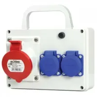 Bloc cu priză Scame 623.RO0001 230 V/ Type DIN/ White