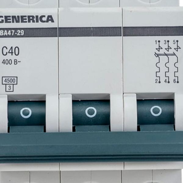 Автоматический выключатель Generica MVA25-3-040-C Модульная/ 40 A photo 5
