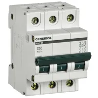 Автоматический выключатель Generica MVA25-3-050-C Модульная/ 50 A