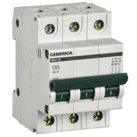 Întrerupător automat Generica MVA25-3-063-C Modulară/ 63 A