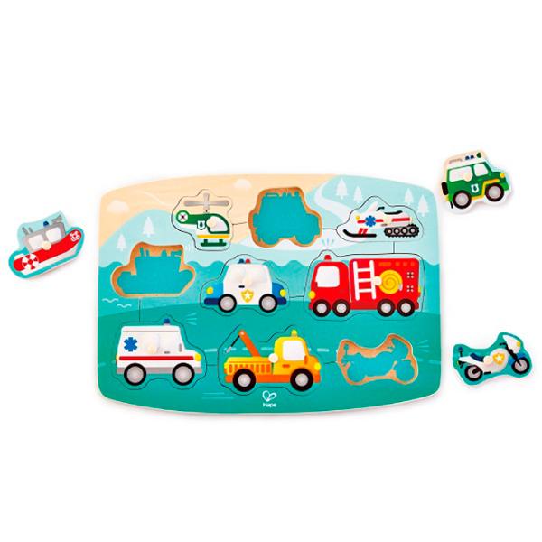 Puzzle Hape Mașini de prim ajutor 2+/ Numărul de piese: 12 photo 3