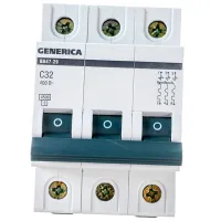 Автоматический выключатель Generica MVA25-3-032-C Модульная/ 32 A