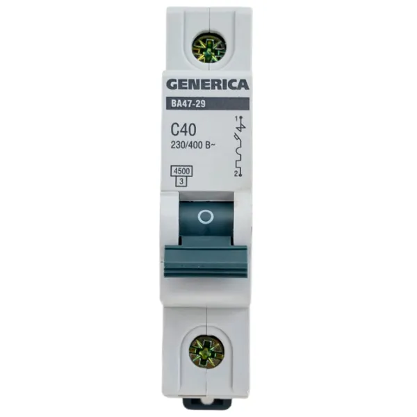 Автоматический выключатель Generica MVA25-1-040-C Модульная/ 40 A photo 1