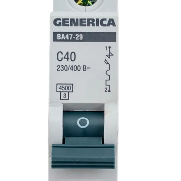 Автоматический выключатель Generica MVA25-1-040-C Модульная/ 40 A photo 5
