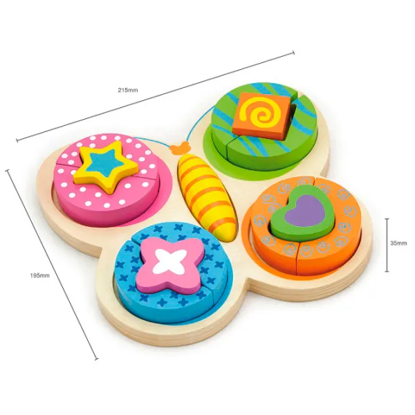Puzzle VIGA Бабочка 1+/ Количество деталей: 24 photo 5 Puzzle VIGA Бабочка 1+/ Количество деталей: 24 photo 5