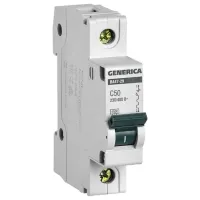 Автоматический выключатель Generica MVA25-1-050-C Модульная/ 40 A