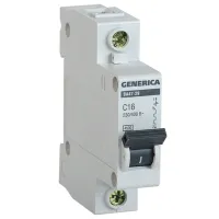 Автоматический выключатель Generica MVA25-1-063-C Модульная/ 63 A