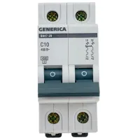 Автоматический выключатель Generica MVA25-2-010-C Модульная/ 10 A
