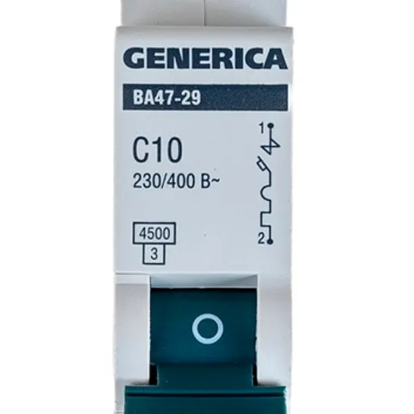 Автоматический выключатель Generica MVA25-1-010-C Модульная/ 10 A photo 5