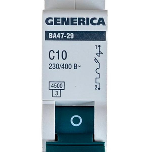 Автоматический выключатель Generica MVA25-1-010-C Модульная/ 10 A photo 5