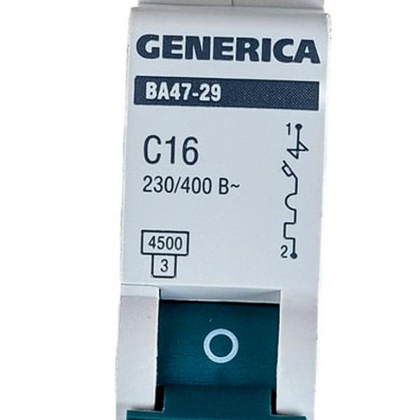 Întrerupător automat Generica MVA25-1-016-C Modulară/ 16 A photo 5