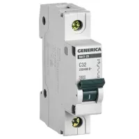 Автоматический выключатель Generica MVA25-1-032-C Модульная/ 32 A