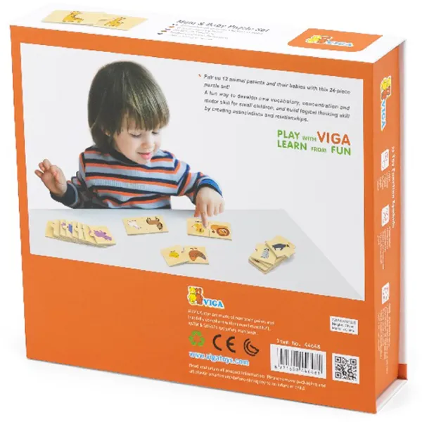 Puzzle VIGA Мать и ребенок 1+/ Количество деталей: 24 photo 2