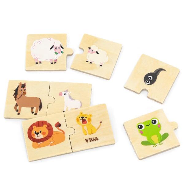 Puzzle VIGA Мать и ребенок 1+/ Количество деталей: 24 photo 4