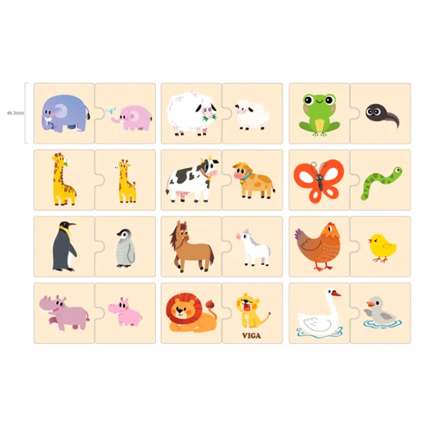 Puzzle VIGA Мать и ребенок 1+/ Количество деталей: 24 photo 5