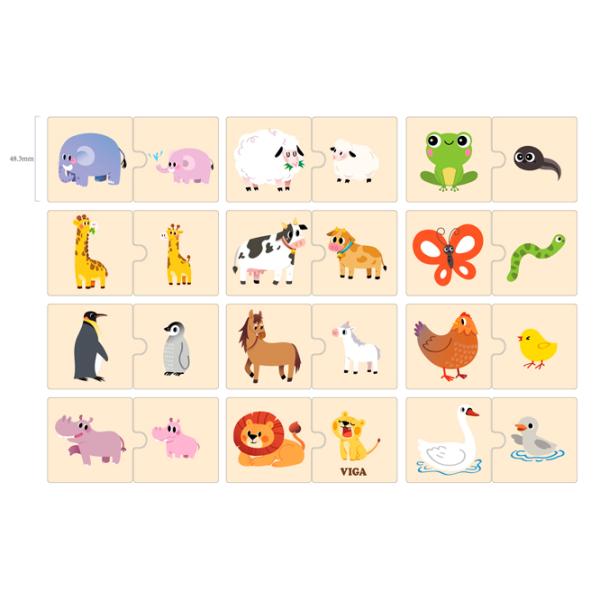 Puzzle VIGA Мать и ребенок 1+/ Количество деталей: 24 photo 5