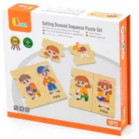 Puzzle VIGA Учимся одеваться 1+/ Количество деталей: 28