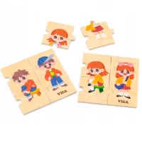 Puzzle VIGA Учимся одеваться 1+/ Количество деталей: 28 photo 5