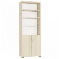 Шкаф с полками Tisam 6603 202.5 x 71.9 x 40.5см/ ДСП/ Бук артисан перламутовый