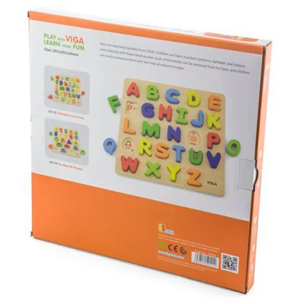 Puzzle VIGA Изучаем алфавит 1+/ Количество деталей: 24 photo 2