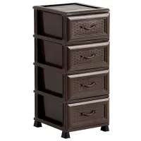 Comodă Magnus D001 92 x 47 x 43/ Plastic/ Brown