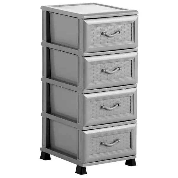 Комод Magnus D001 92 x 47 x 43см/ Пластик/ Серый photo 1 Комод Magnus D001 92 x 47 x 43см/ Пластик/ Серый photo 1