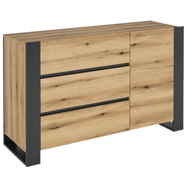 Comodă Magnus Combo C22 78.8 x 130 x 42.1/ LPAL/ Oak - Graphite photo 1 Comodă Magnus Combo C22 78.8 x 130 x 42.1/ LPAL/ Oak - Graphite photo 1
