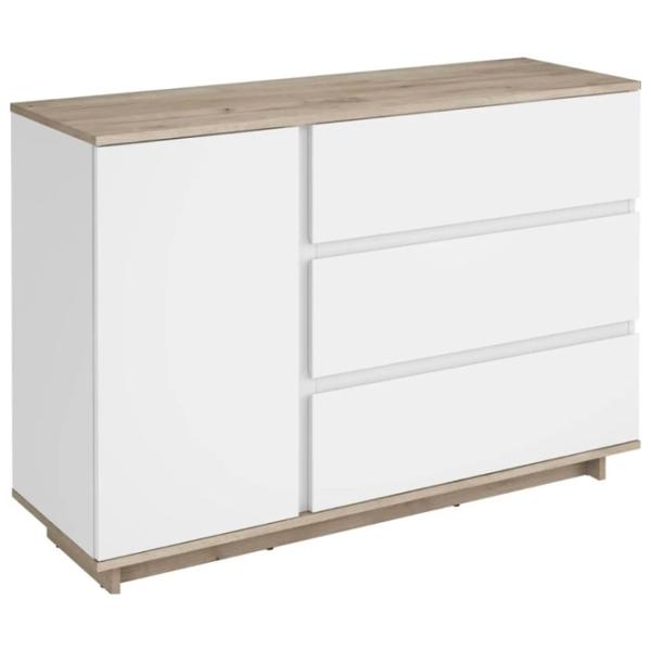 Комод Magnus Concept 1D3S 82 x 120 x 40см/ ДСП/ Белый photo 1