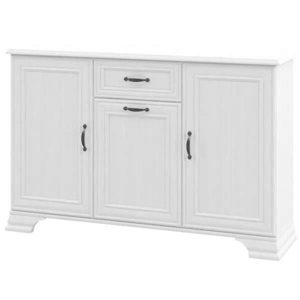 Comodă Neman Yunona 90 x 139 x 38/ MDF/ Alb Texturat photo 1