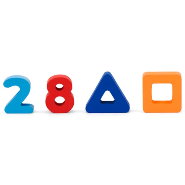 Puzzle VIGA Цифры и геометрические фигуры 1+/ Количество деталей: 24 photo 3