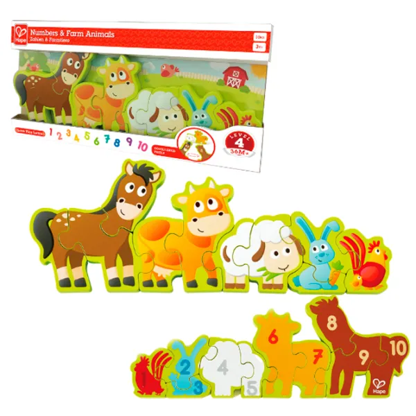 Puzzle Hape Зверята на ферме 3+/ Количество деталей: 24 photo 2