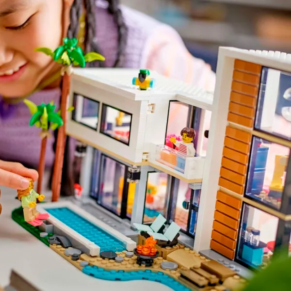 Constructor LEGO Modern House Casă/ Multicolor photo 11