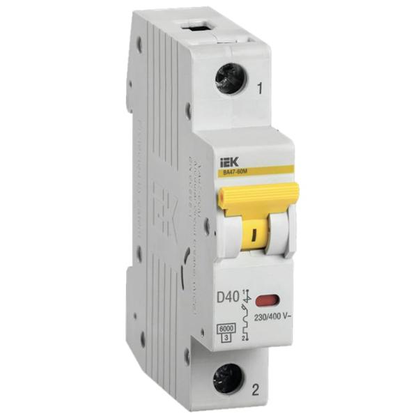 Автоматический выключатель IEK MVA41-1-040-D Модульная/ 40 A photo 1 Автоматический выключатель IEK MVA41-1-040-D Модульная/ 40 A photo 1