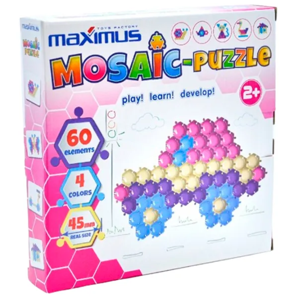 Puzzle Maximus Mozaică-puzzle 3+/ Количество деталей: 60 photo 1 Puzzle Maximus Mozaică-puzzle 3+/ Количество деталей: 60 photo 1