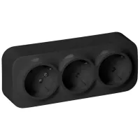 Розетка ORNO OROE7209GSB 220 - 240 В/ Type-F/ Black