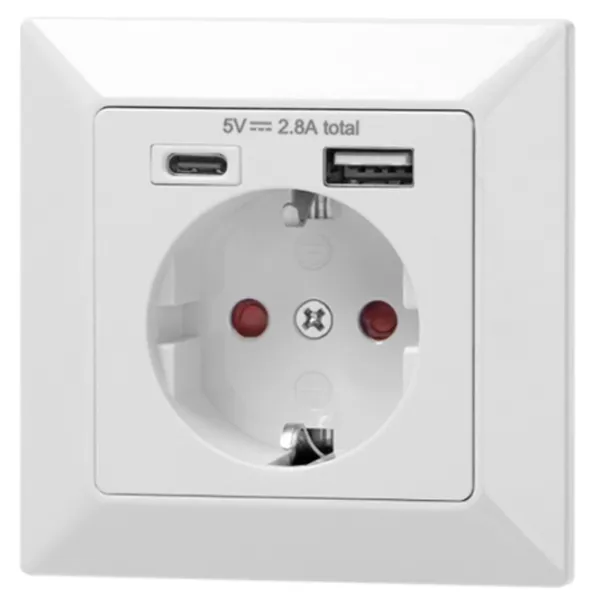 Priză ORNO ORAE13232GS 230 - 240 V/ Type-F/ White photo 1 Priză ORNO ORAE13232GS 230 - 240 V/ Type-F/ White photo 1