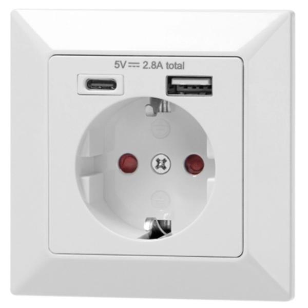 Priză ORNO ORAE13232GS 230 - 240 V/ Type-F/ White photo 1 Priză ORNO ORAE13232GS 230 - 240 V/ Type-F/ White photo 1