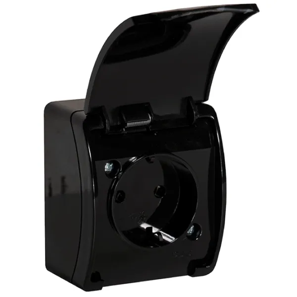 Priză ORNO OROE7105GSB 220 - 240 V/ Type-F/ Black photo 1 Priză ORNO OROE7105GSB 220 - 240 V/ Type-F/ Black photo 1