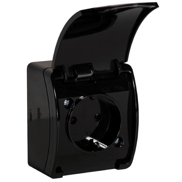 Priză ORNO OROE7105GSB 220 - 240 V/ Type-F/ Black photo 1 Priză ORNO OROE7105GSB 220 - 240 V/ Type-F/ Black photo 1
