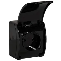 Priză ORNO OROE7105GSB 220 - 240 V/ Type-F/ Black