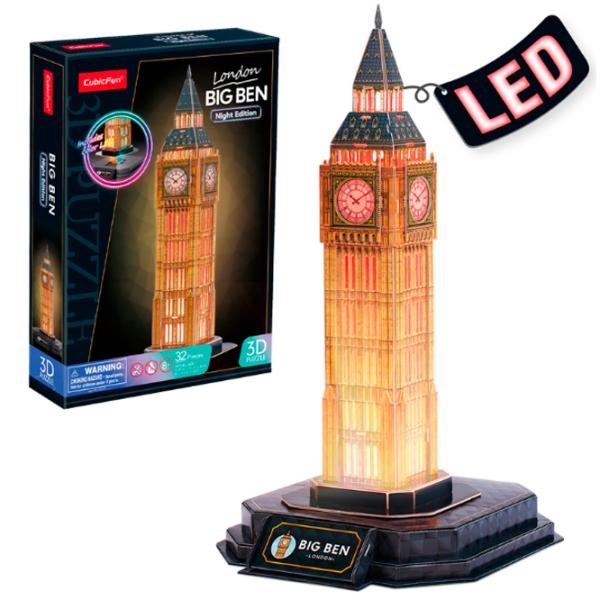 Puzzle 3D CubicFun Big Ben 8+/ Numărul de piese: 32 photo 2