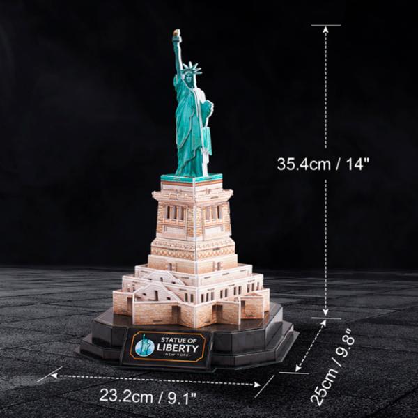 Пазл 3D CubicFun Статуя Свободы 8+/ Количество деталей: 79 photo 4
