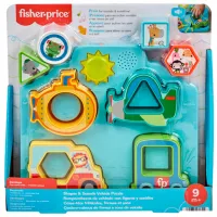 Puzzle Fisher Price Vehicule forme și sunete de la 6 luni/ Numărul de piese: 6