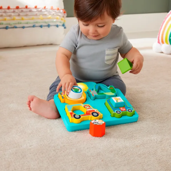 Puzzle Fisher Price Vehicule forme și sunete de la 6 luni/ Numărul de piese: 6 photo 4