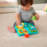 Puzzle Fisher Price Vehicule forme și sunete de la 6 luni/ Numărul de piese: 6 photo 4