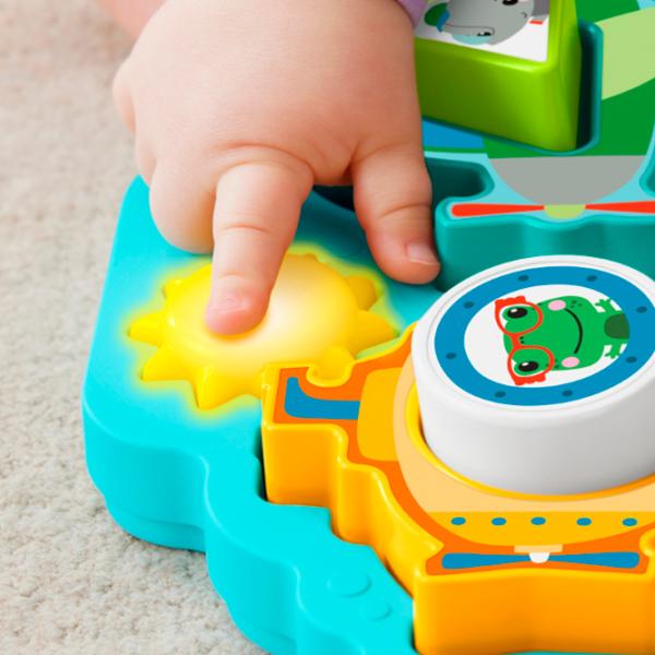 Puzzle Fisher Price Vehicule forme și sunete de la 6 luni/ Numărul de piese: 6 photo 5
