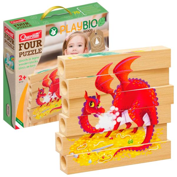 Puzzle Quercetti FANTASTIC ANIMALS 2+/ Numărul de piese: 6 photo 1