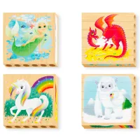 Puzzle Quercetti FANTASTIC ANIMALS 2+/ Количество деталей: 6 photo 2