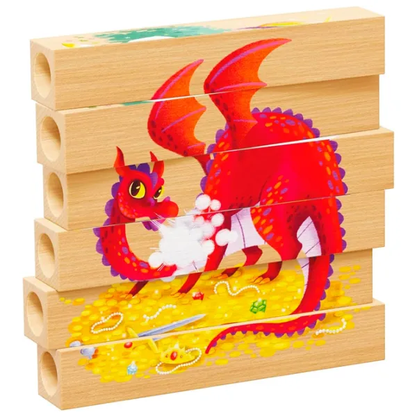 Puzzle Quercetti FANTASTIC ANIMALS 2+/ Numărul de piese: 6 photo 4